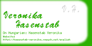 veronika hasenstab business card